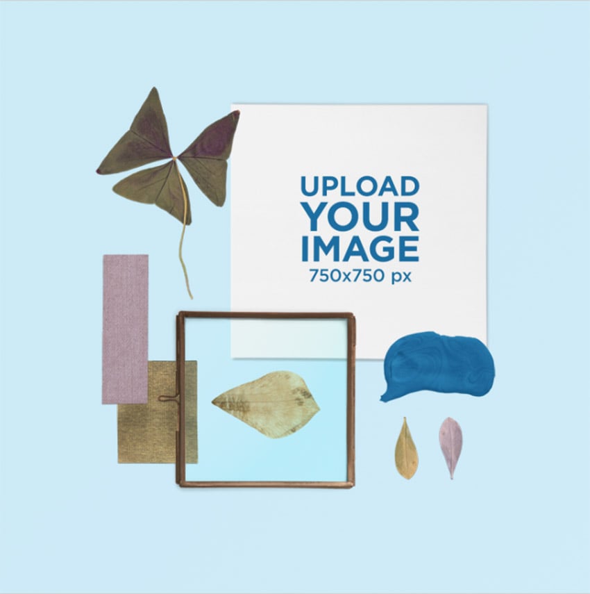 Make Moodboard Online Template With Dried Leaves