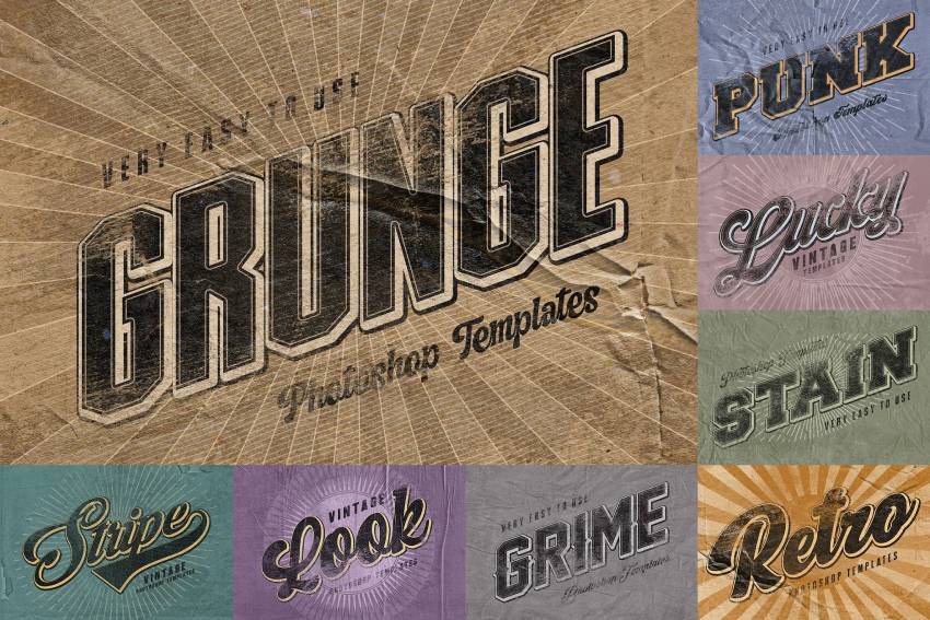 Grunge Text Effects