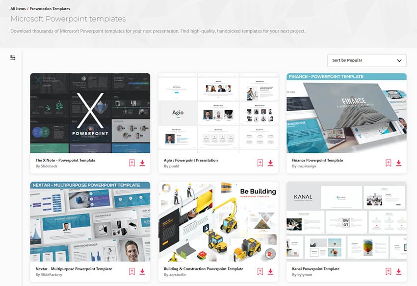 Best Simple Professional PowerPoint Templates From Envato Elements