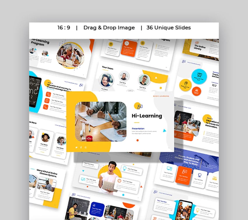 Hi-Learning Simple PowerPoint Design