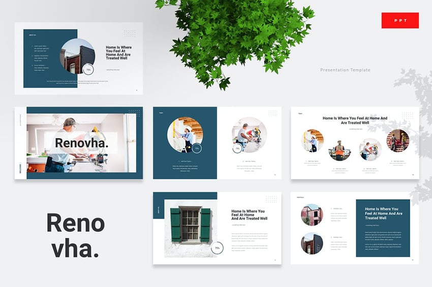 Renovha Template PPT Simple