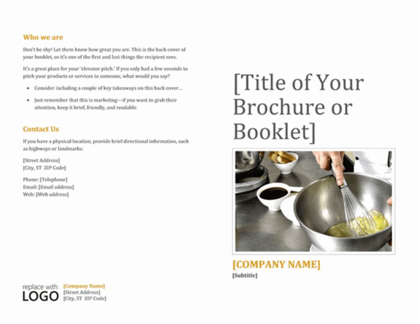 Free Bifold Brochure Design