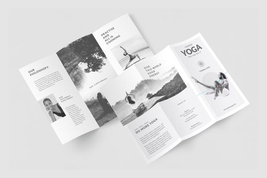 Yoga Trifold Brochure