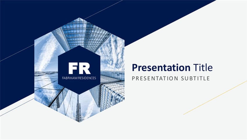 Hexagon Presentation Dark free online PowerPoint templates