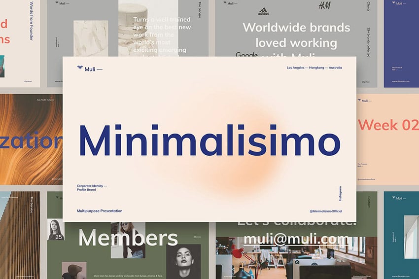 Muli Minimalist Online PowerPoint Design