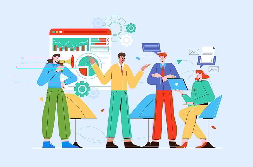 Digital Marketing - Vector Illustration