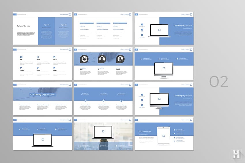 02 Contact Elements Motivational Slide Template
