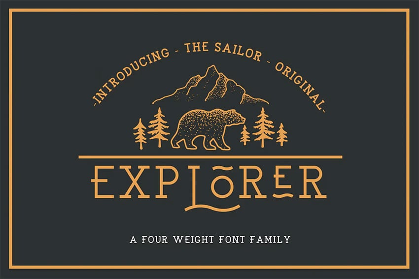 explorer nautical font