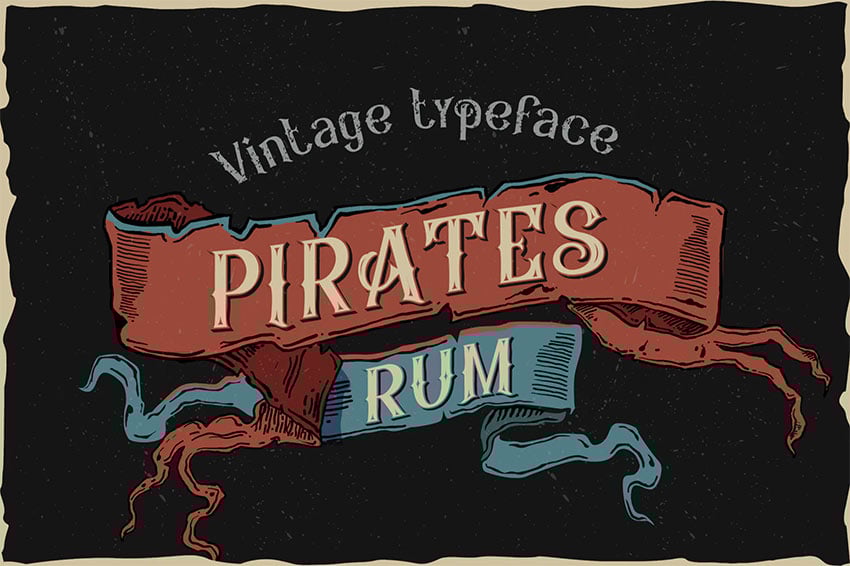 pirates nautical font