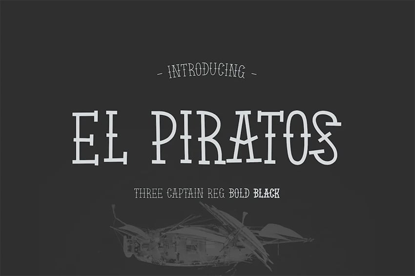 piratos nautical font
