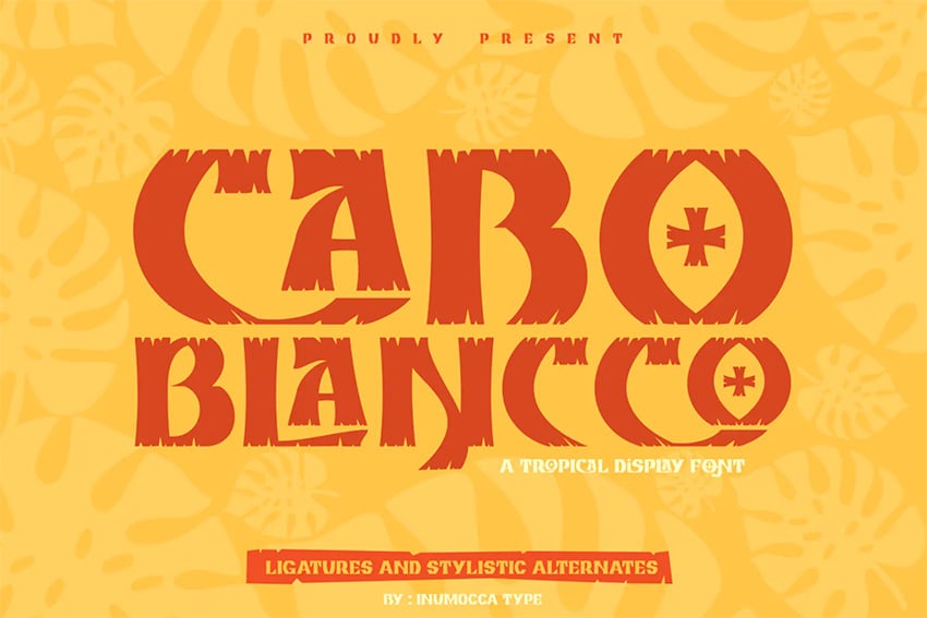 cabo blanco nautical font