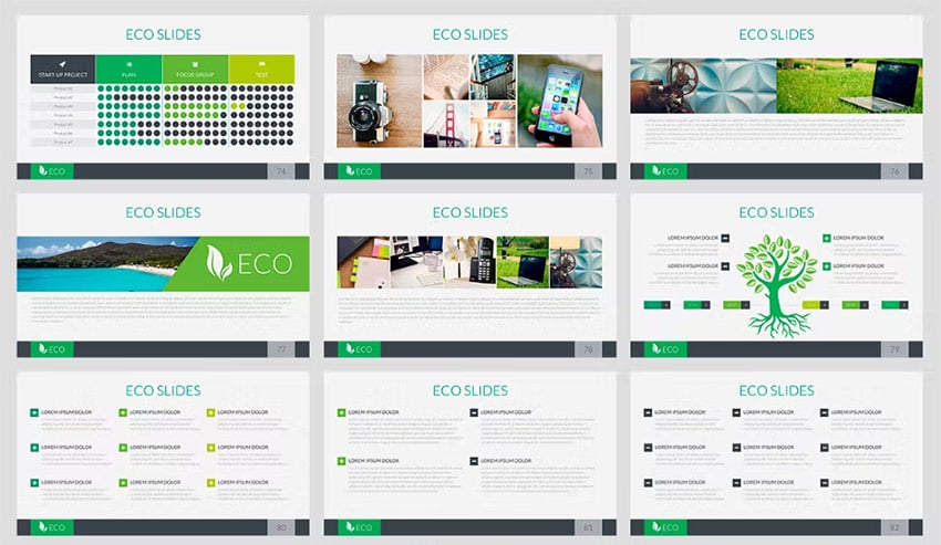 Eco Friendly PPT Template Examples