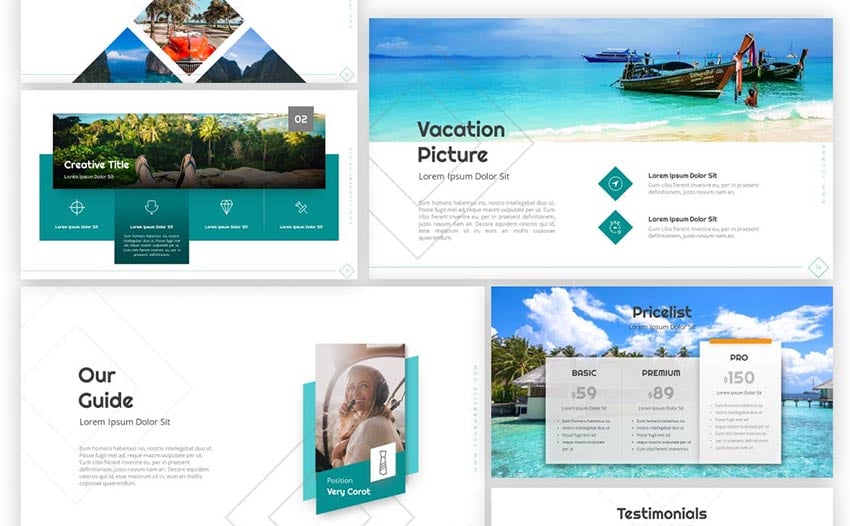 travelics travel slide template