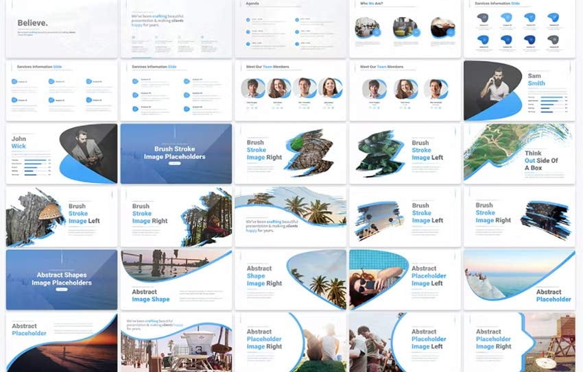 believe agenda slide powerpoint