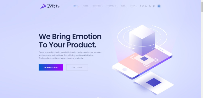 Troma - Digital Agency WordPress Theme