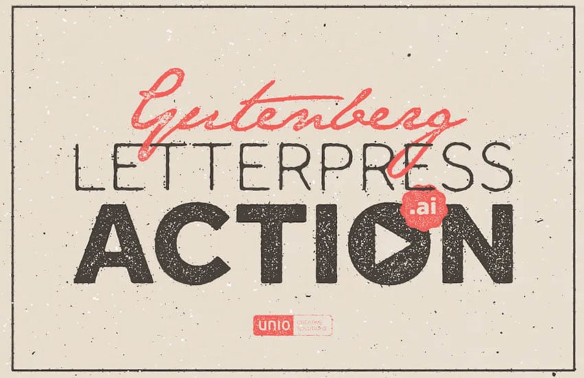 Gutenberg Letterpress Action
