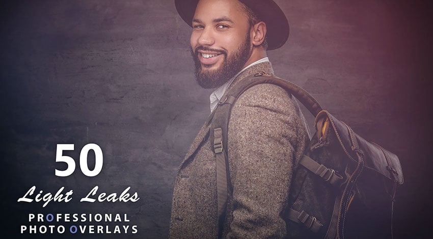 50 Light leaks photo overlays