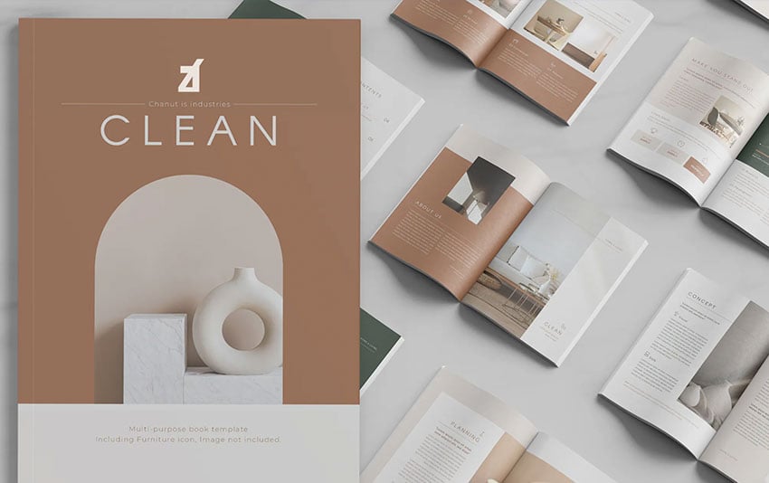 Clean magazine multi-purpose book