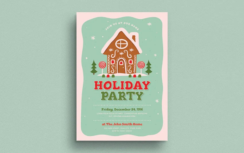 Holiday Party Invitation Flyer