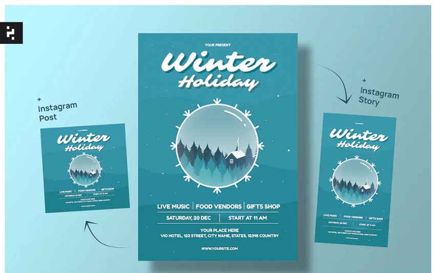 Winter Holiday Flyer