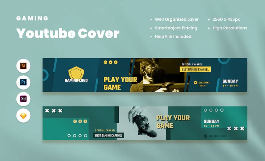 Gaming Banner for YouTube