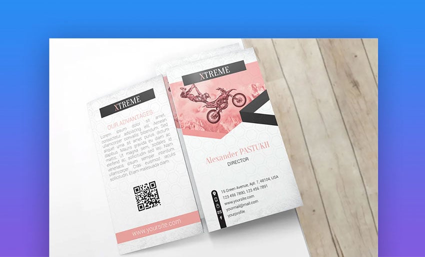 Cover Profession Business Card Mockup