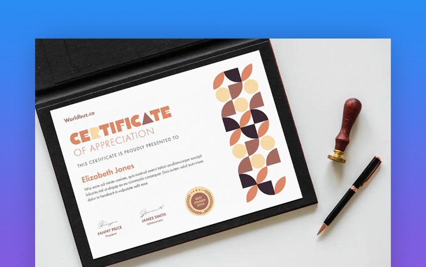 Digital Certificate Designs