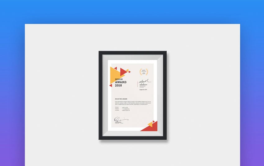 Modern Certificate Template
