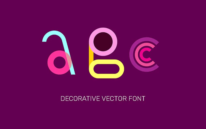 Decorative Vector Font Design