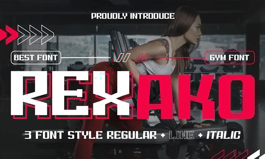 Rexako Sports Team Font