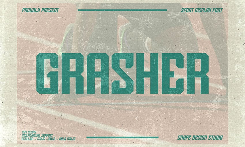 Grasher Sports Font