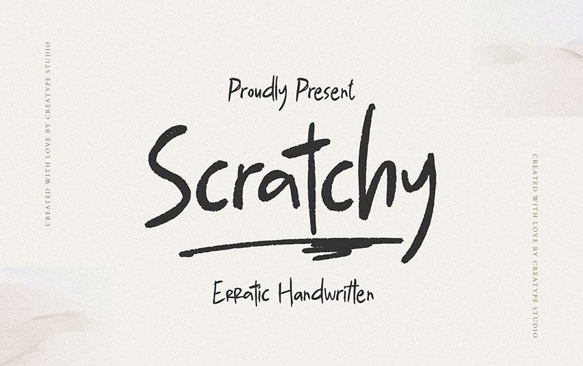 Scratchy Free Font