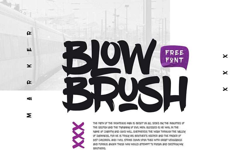 Blow Brush Free Font