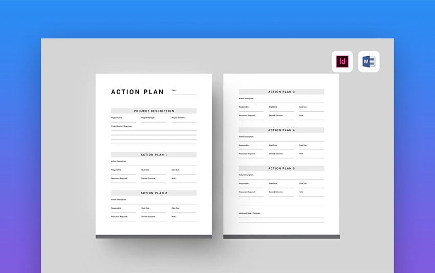 Action Plan Word