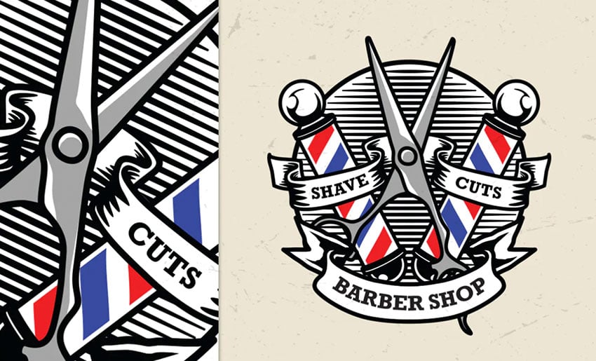 Barber Shop Vintage Logo