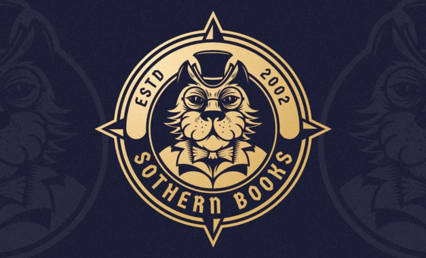 Vintage Cat Circular Logo Design