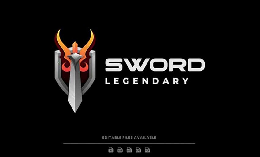 Sword Gradient Logo