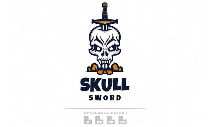 Skull Sword Logo