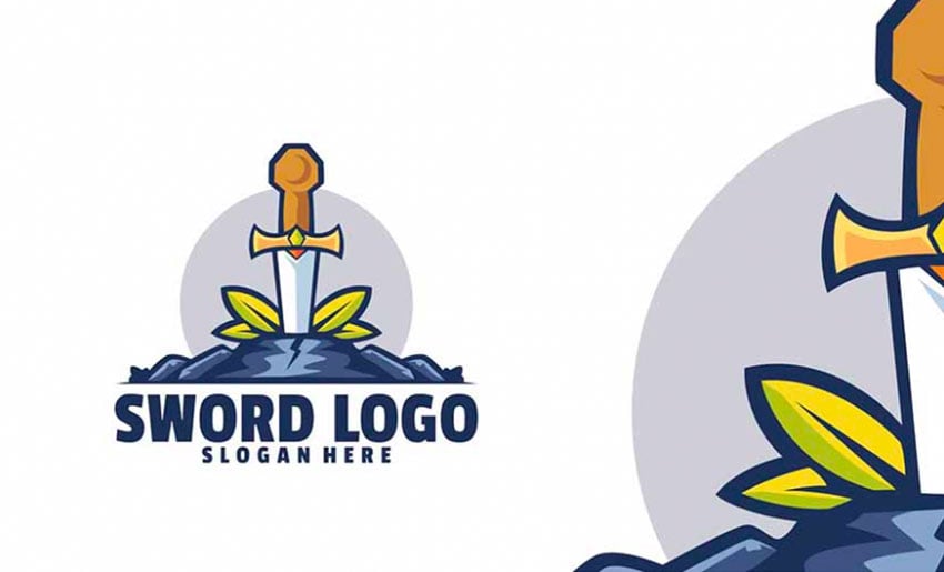 Sword logo template