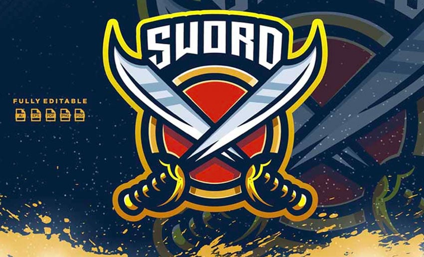 Sword Emblem Logo