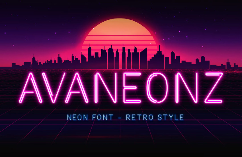 Avaneonz Neon Font