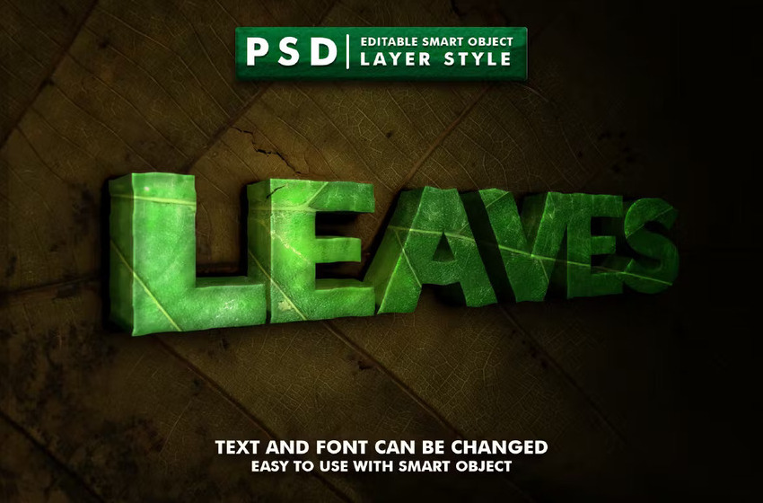 Nature Editable Text Effect