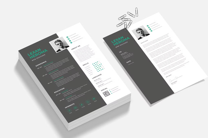 Infographic Resume Template for Word