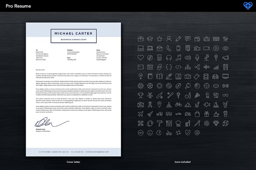 02 Creative Infographic CV Template Design for 2024