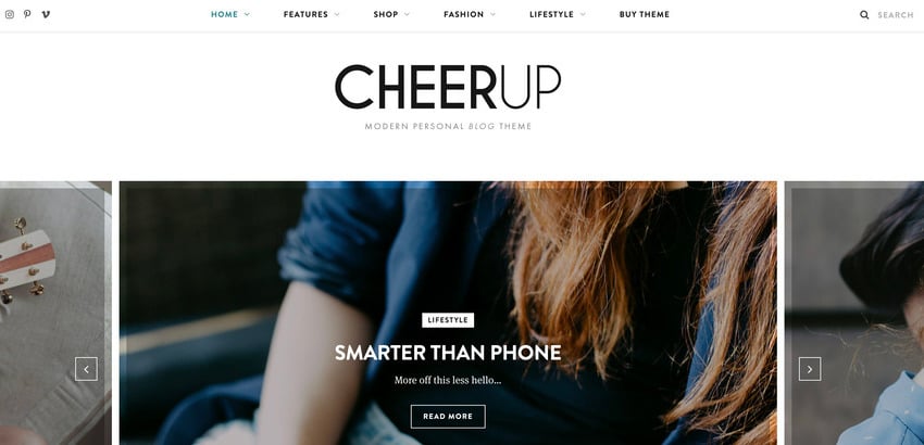 CheerUp is a food, blog, and magazine theme