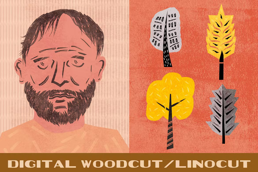 Cut Edge Brushes for Adobe Illustrator