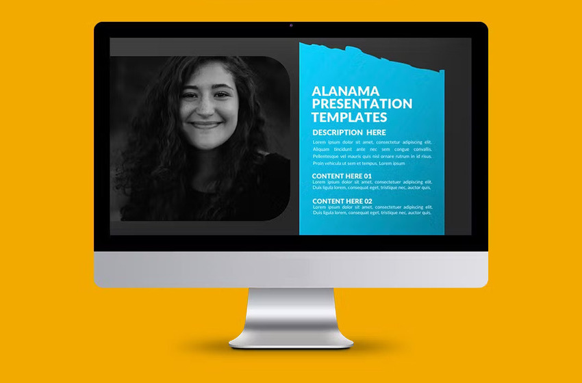 Alanama is one of our top modern PowerPoint templates