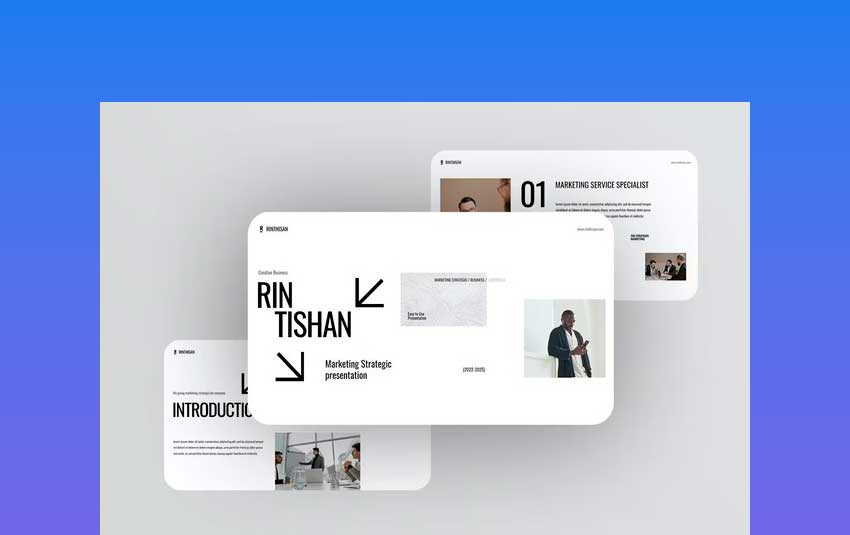 Creative Black White Company Profile Presentation