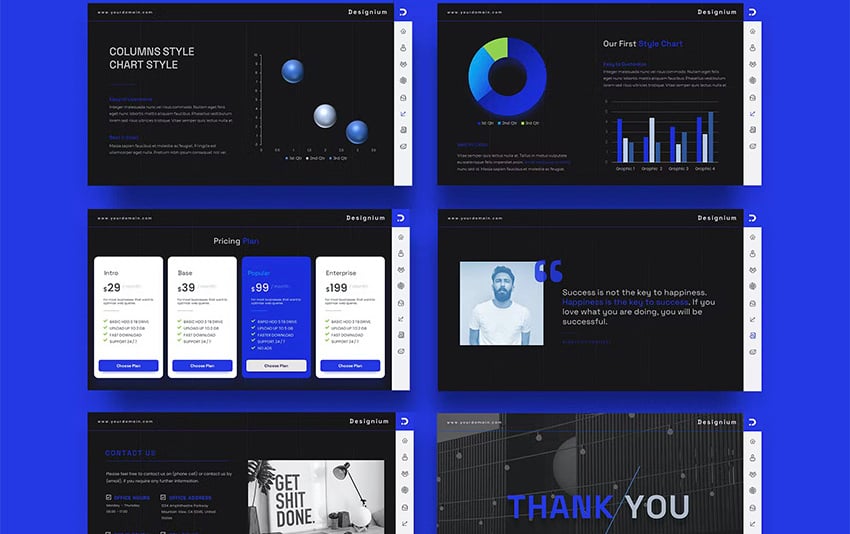 03 DARK DESIGNIUM is a presentation template