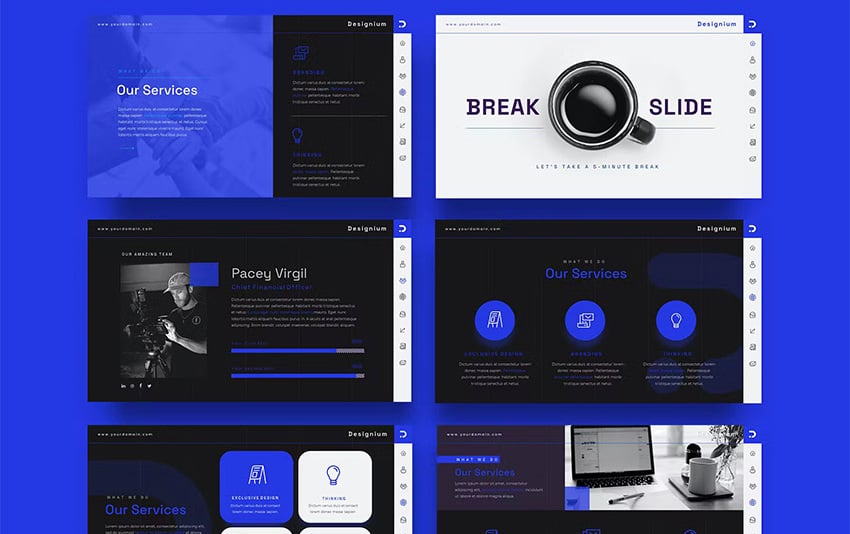 05 DARK DESIGNIUM is a presentation template